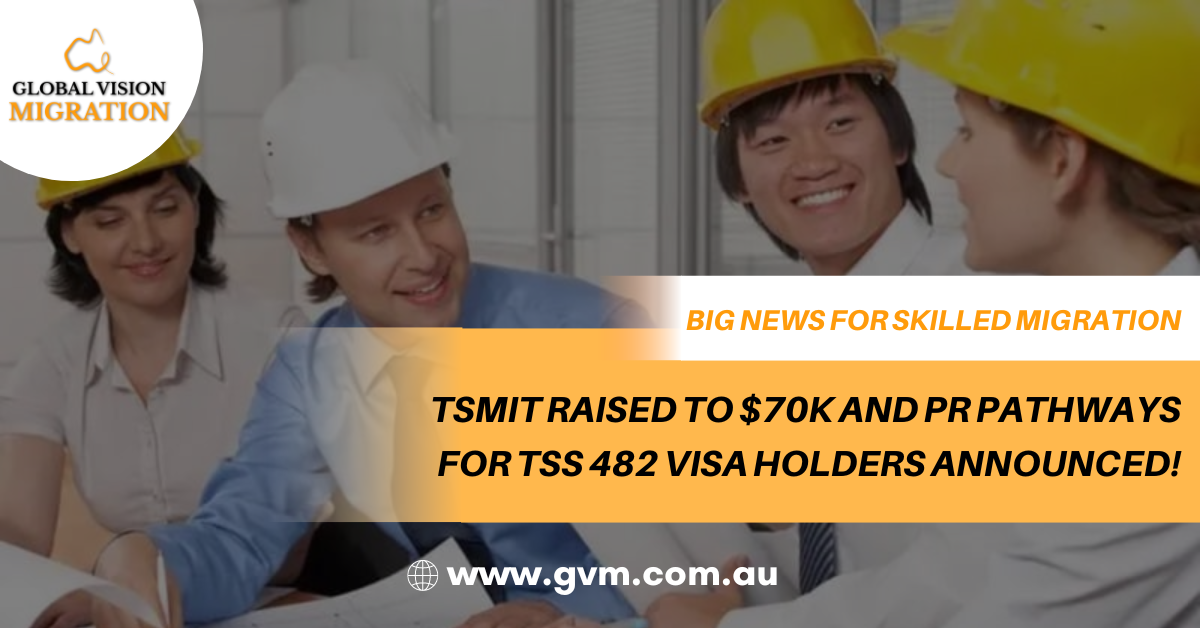 TSMIT raised to $70k and PR pathways for TSS 482 visa holders announced! image